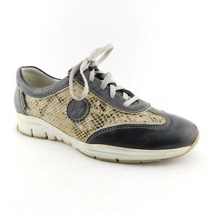 MEPHISTO RUNOFF Air-Jet Snake Lace-up Sneakers Walking Shoes 7.5